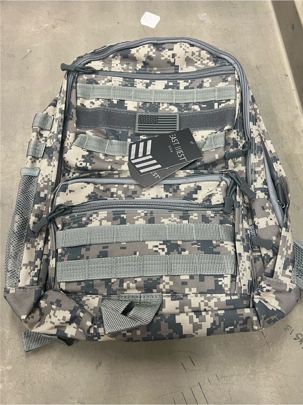 Digital Camo Tactical Backpack - Gray Camouflage